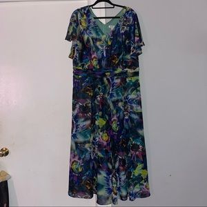 Roaman’s colorful dress